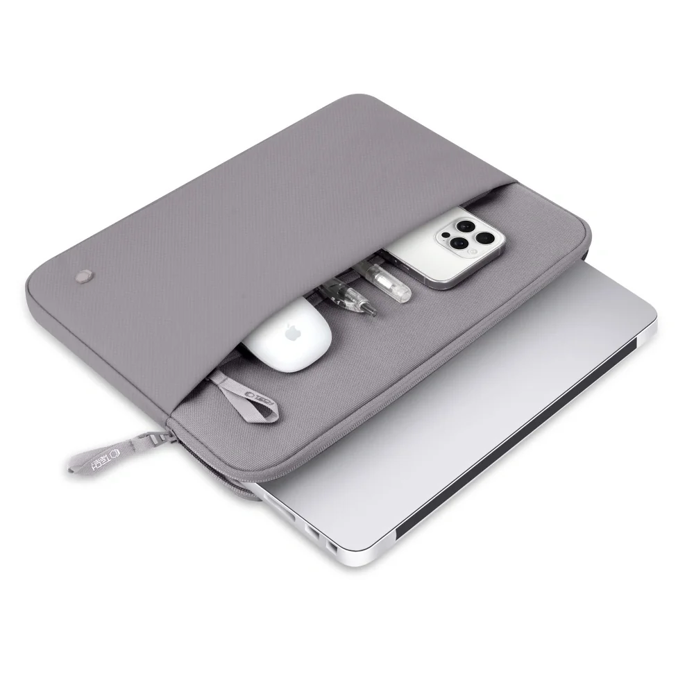 Tech-Protect Sleeve Plush obal na notebook 13-14'', sivý