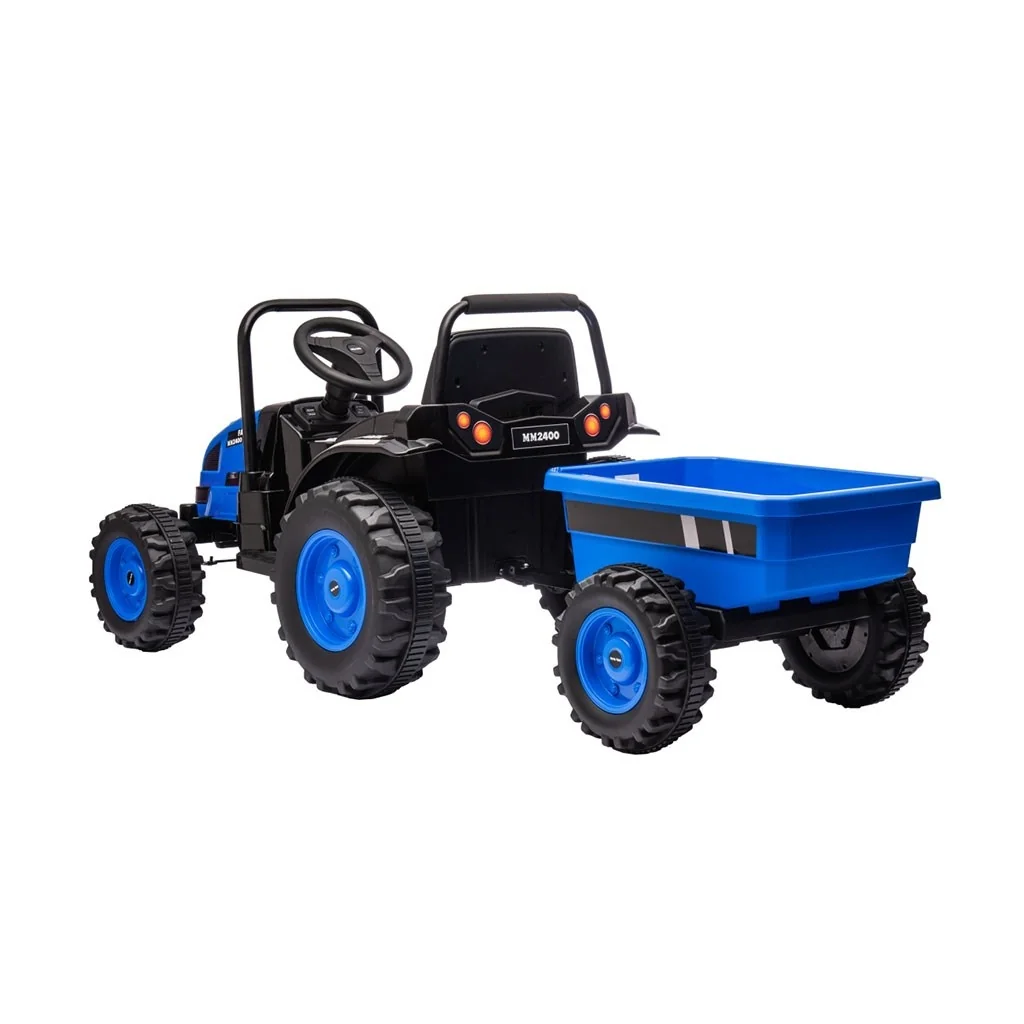 Elektrický traktor s prívesom Milly Mally Farmer modrý , 20C56549