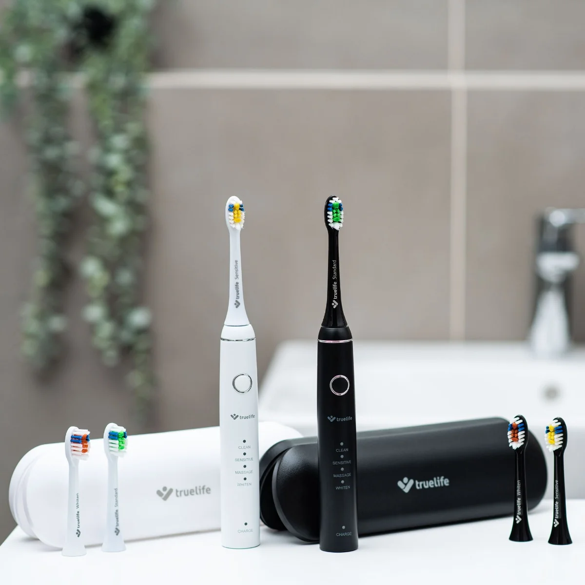TrueLife SonicBrush Compact Duo 1×2 ks, set sonických zubných kefiek