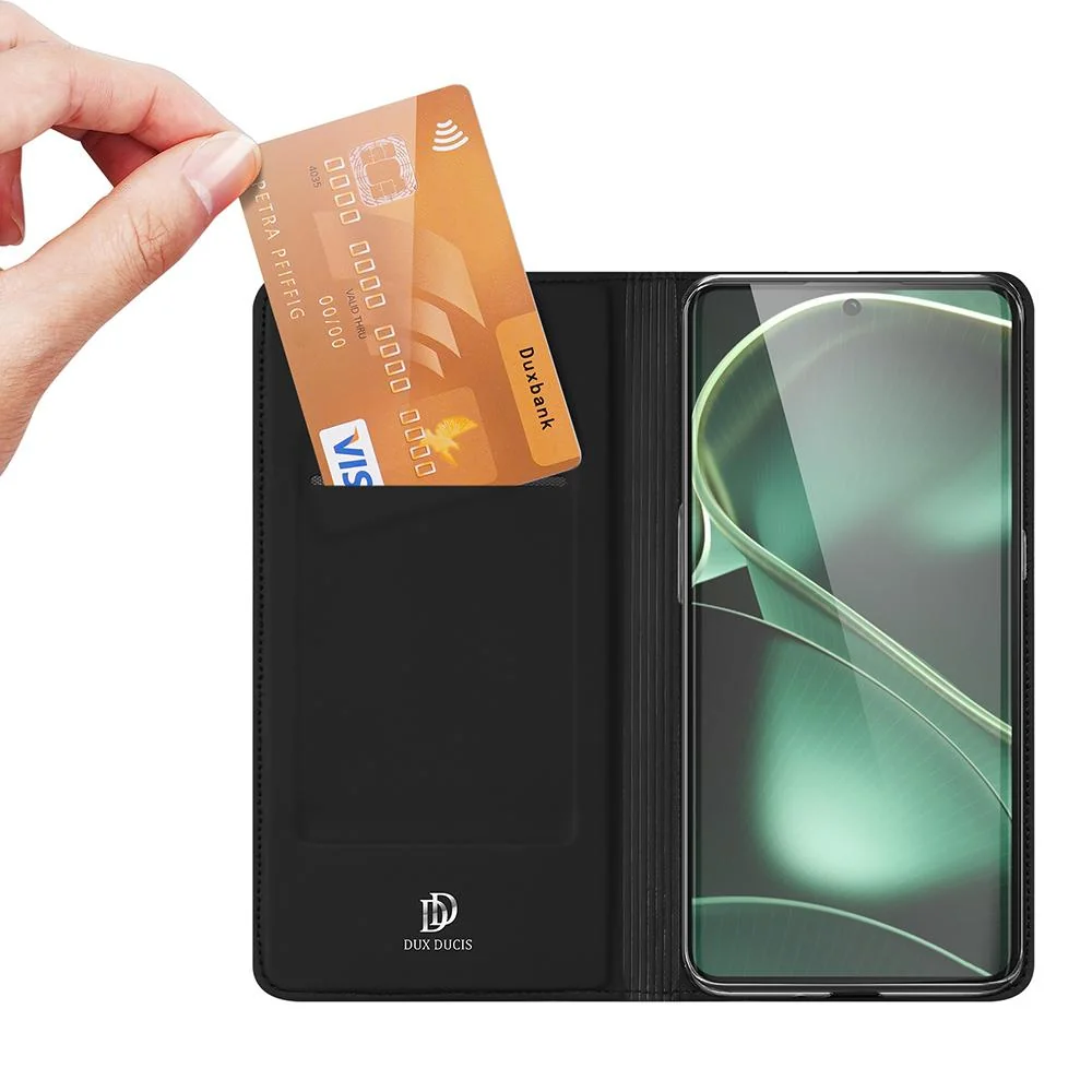 Knižkové puzdro Skin Pro pre Oppo Find X6 Pro - Čierna Elegantná ochrana