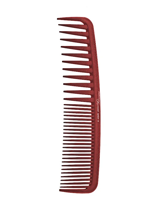 Sägemann Carbon C13 vláknový hrebeň 7 1/2 červená