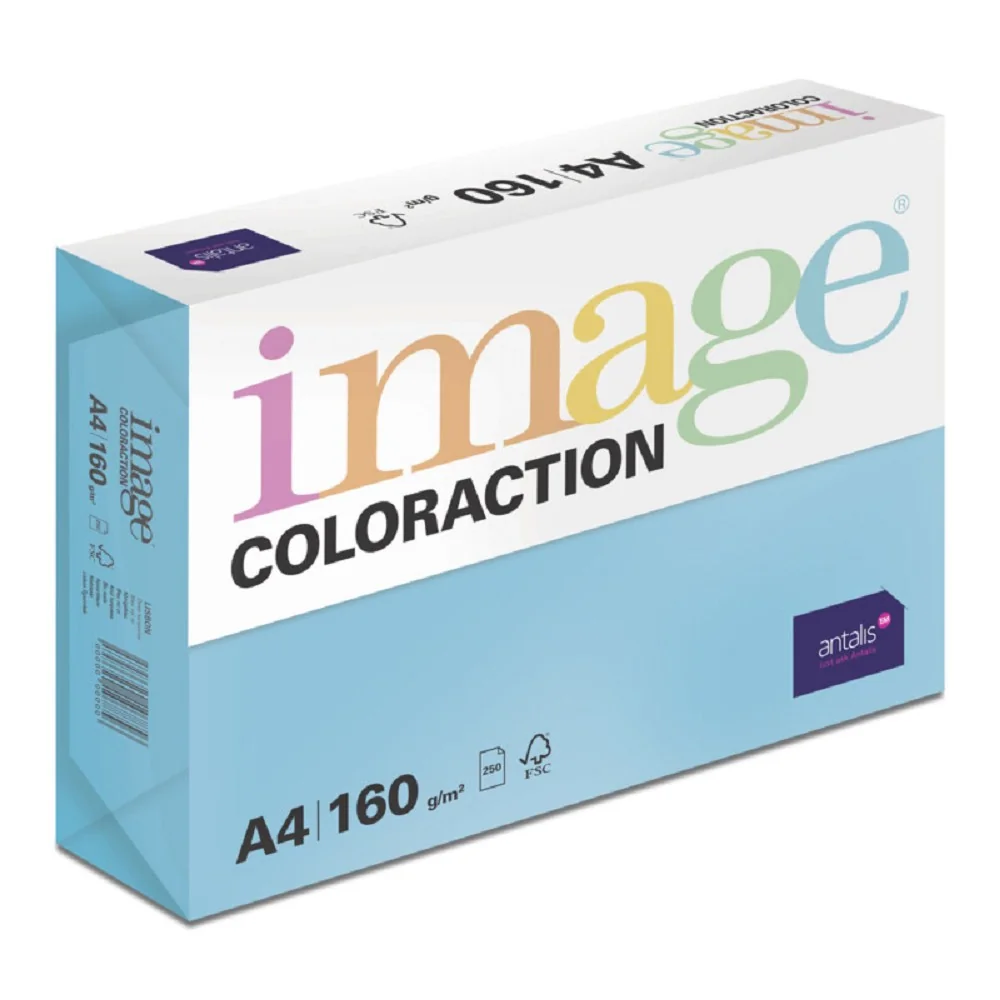 Lisabon - farebný kancelársky papier, tmavomodrý A4, 160 g/m², 250 hárkov