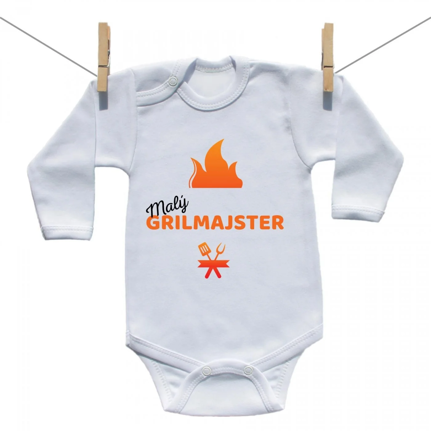 Boodyy Body s dlhým rukávom Malý grilmajster Veľkosť: 80