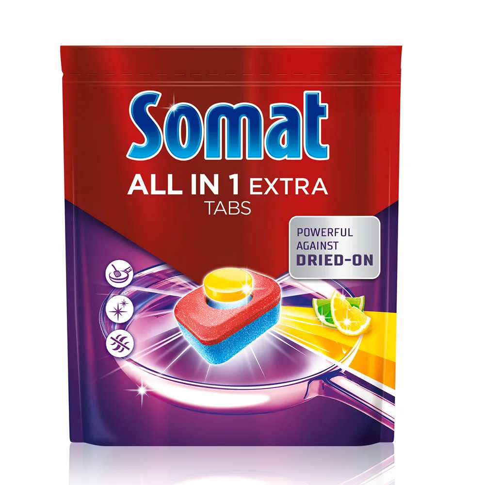 Somat All in 1 Extra tablety do umývačky Lemon 1×85 ks, tablety do umývačky