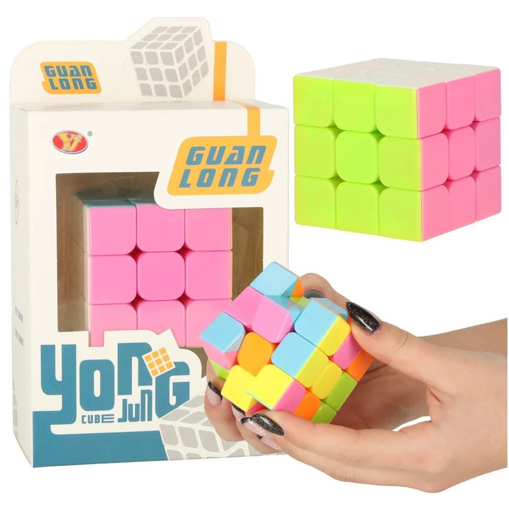 Neónová logická kocka 3×3 – puzzle 5,5 cm