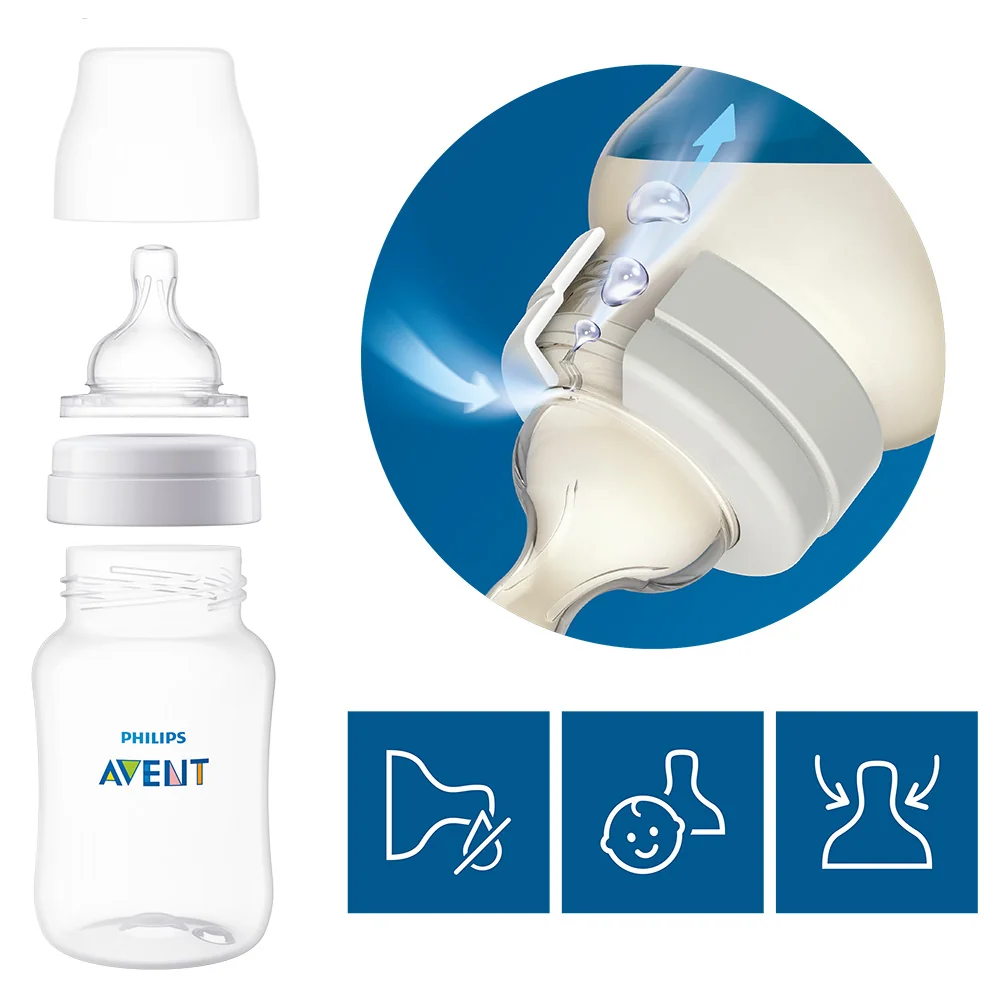 Philips AVENT Fľaša Anti-colic 260ml 1m+ 1×1 ks, anti-colic fľaša
