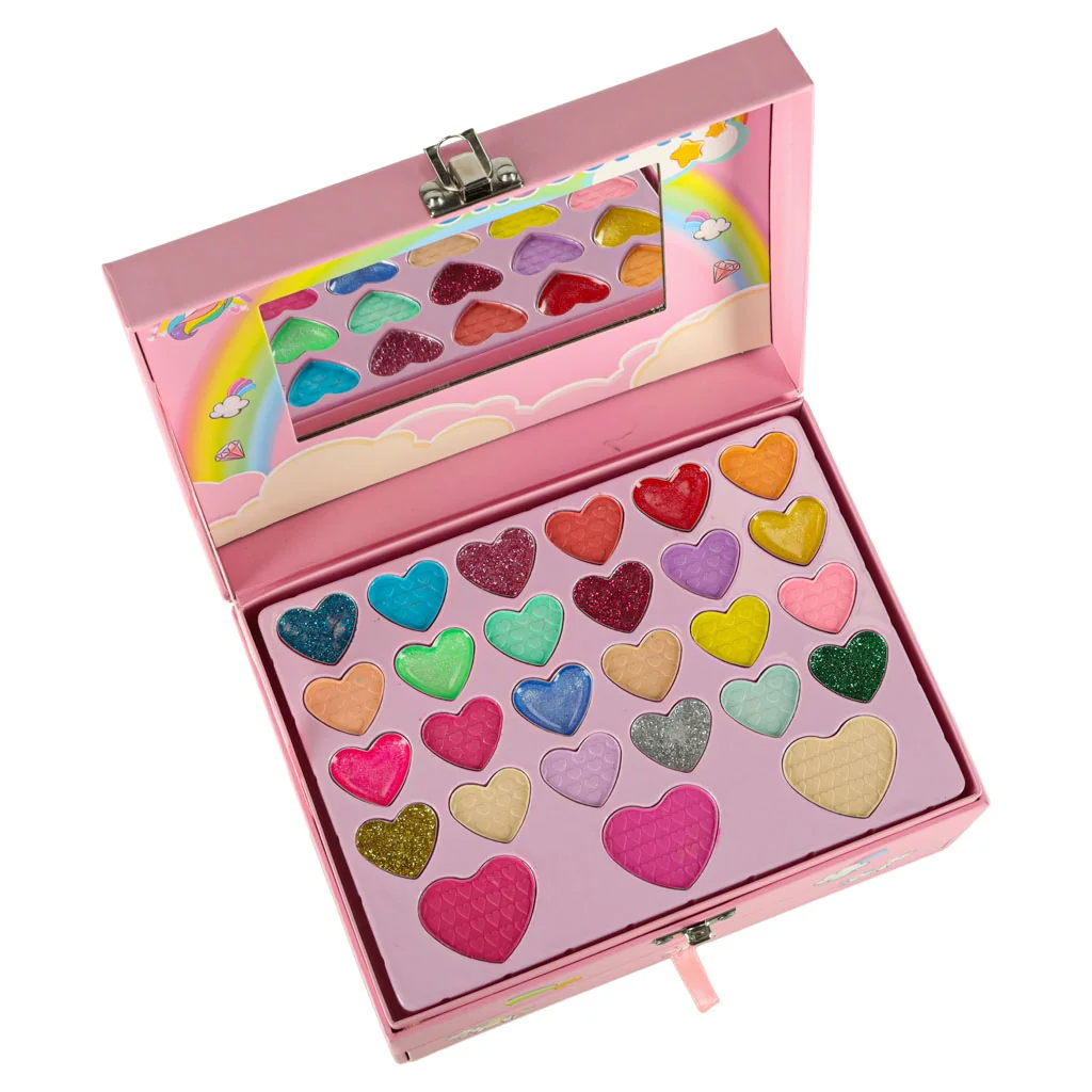 Kufrík make up a nechty jednorožec 24 tieňov 2 laky sada pre deti