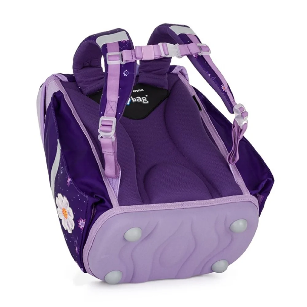 Školská aktovka PREMIUM LIGHT Kvety 0,9 kg, ružová