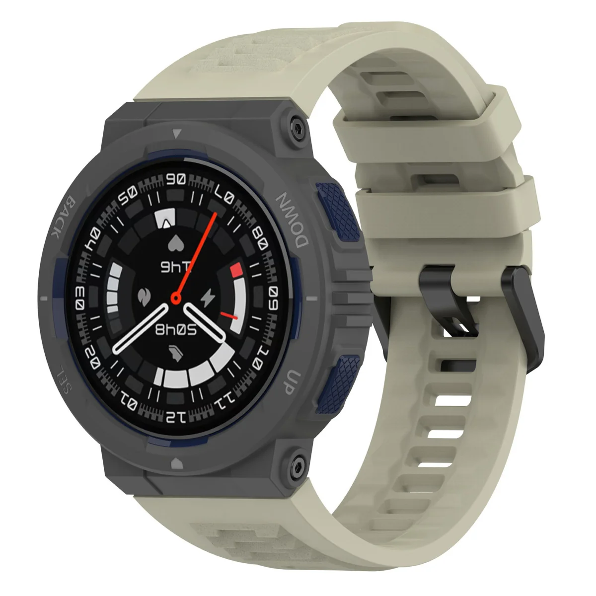 BStrap Silicone remienok na Xiaomi Amazfit Active Edge rock ash