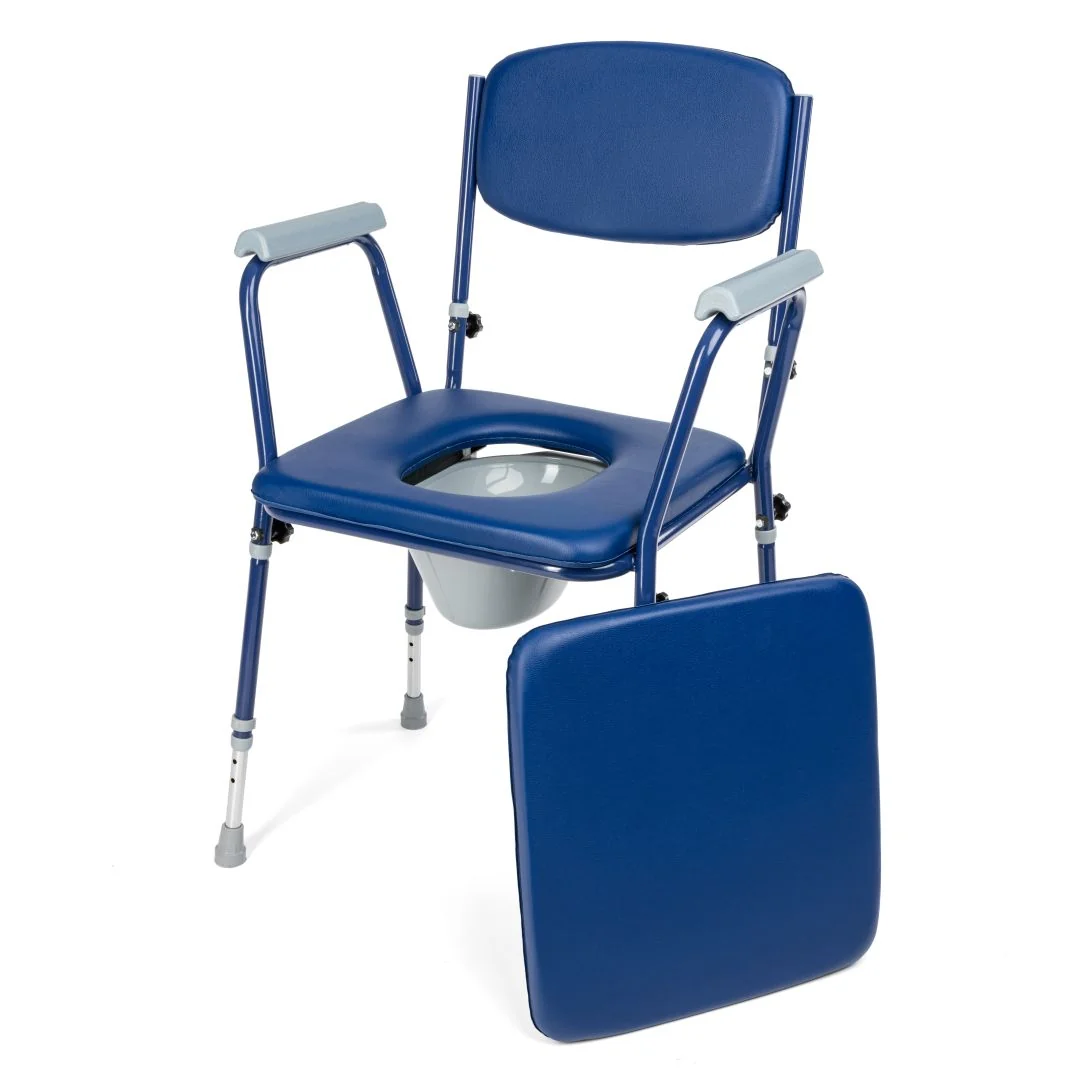 Čalúnená nastaviteľná toaletná stolička BLUE-TIM