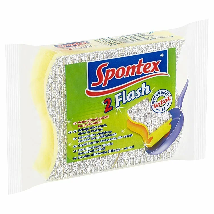 Spontex Flash hubička 2ks 1×2 ks, hubka na riady