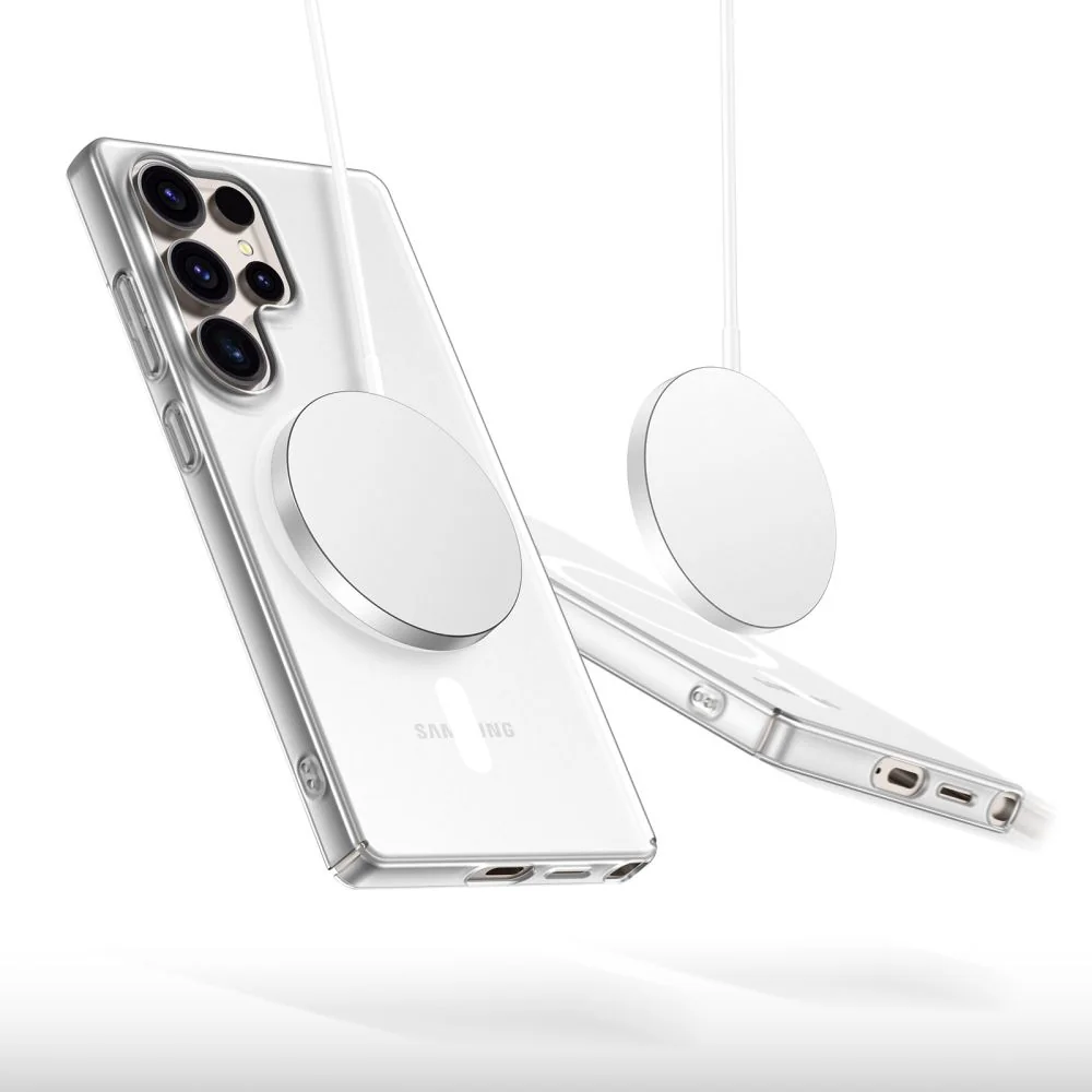 Tech-Protect MagSlim MagSafe kryt na Samsung Galaxy S25 Ultra, strieborný rný