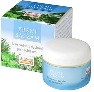 Dr. Müller PRSNÝ BALZAM 1×50 ml, na uľahčenie dýchania pri nachladnutí