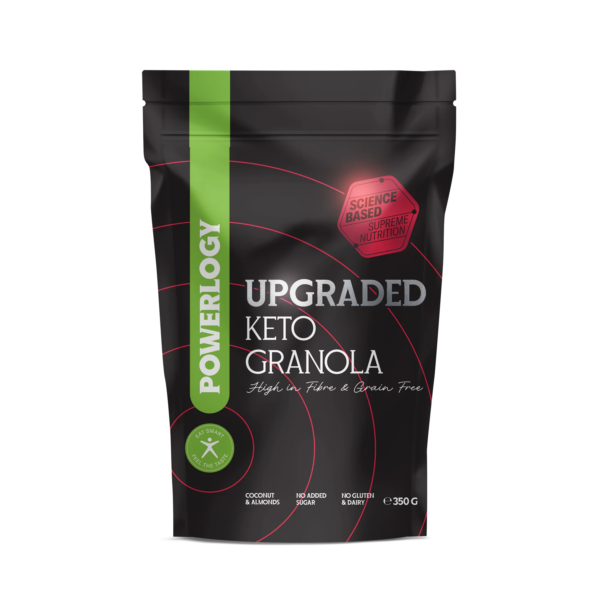 Powerlogy Upgraded Keto Granola 1×350 g, granola