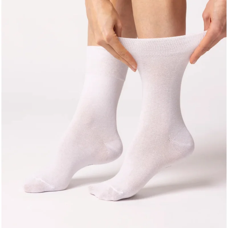 IOMI Gentle Grip dámske diabetik ponožky 3 páry BIELE bez gumičiek
