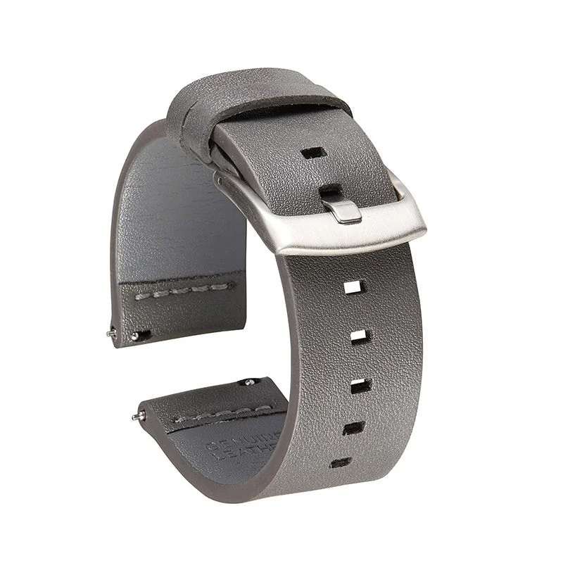 BStrap Fine Leather remienok na Xiaomi Amazfit Bip gray