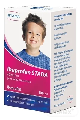 Ibuprofen STADA 40 mg/ml perorálna suspenzia 1×100 ml, liek proti bolesti