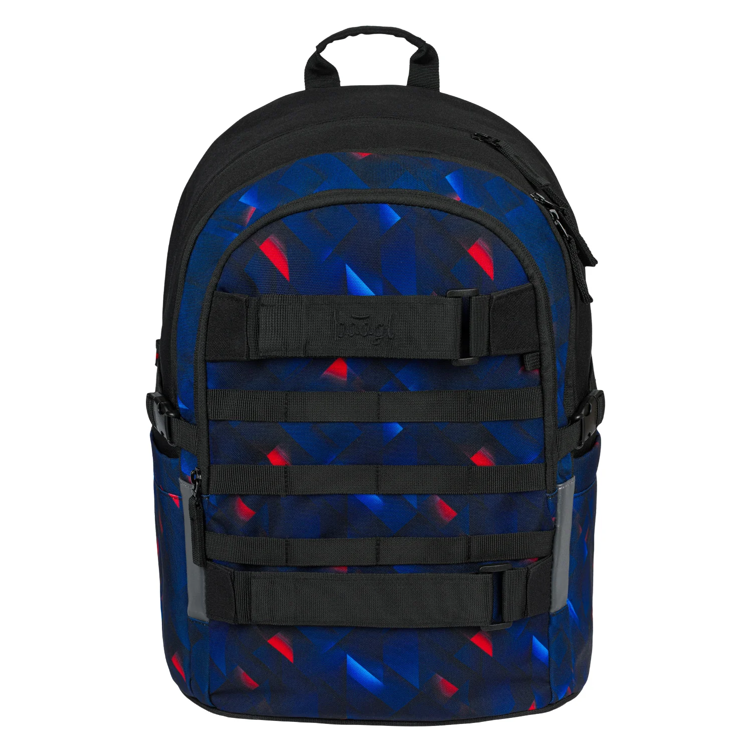 Baagl školský batoh Skate Indigo s popruhmi na skateboard