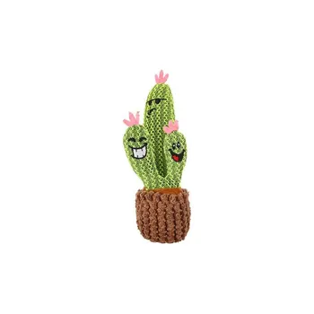 Huhubamboo Plyšová Hračka Kaktus s Kvetináčom 1×1 ks, hračka pre psy