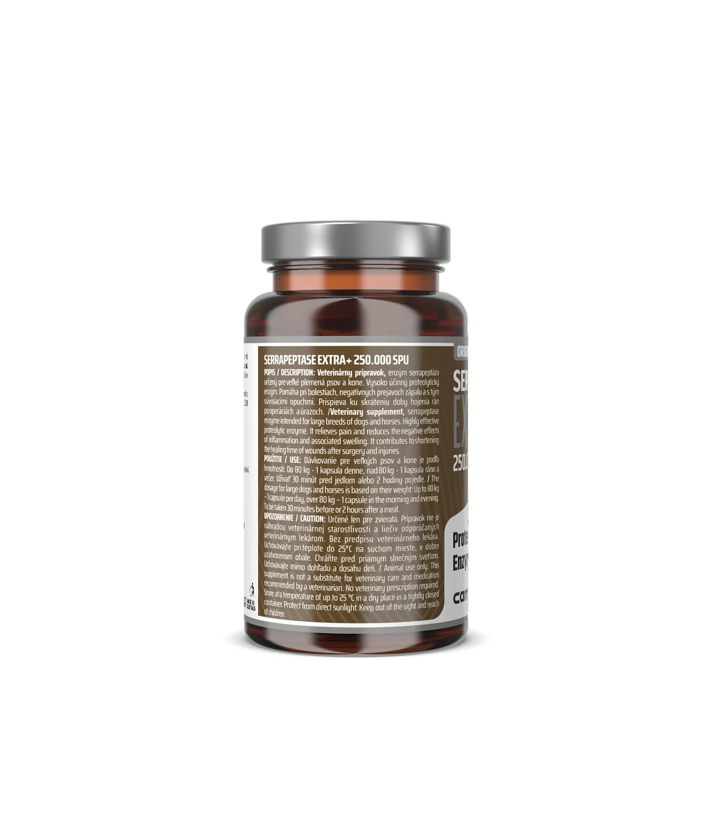 CarnoMed Serrapeptase EXTRA+ 1×60 cps, veterinárny prípravok