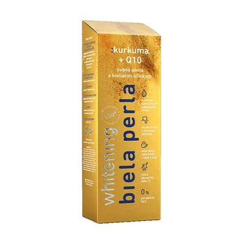 Biela perla - kurkuma + Q10, zubná pasta 1×75 ml, zubná pasta
