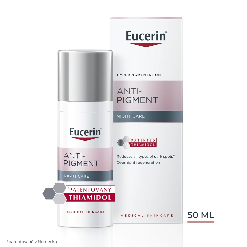 Eucerin ANTI-PIGMENT Nočný krém 1×50 ml, hyperpigmentácia pleti