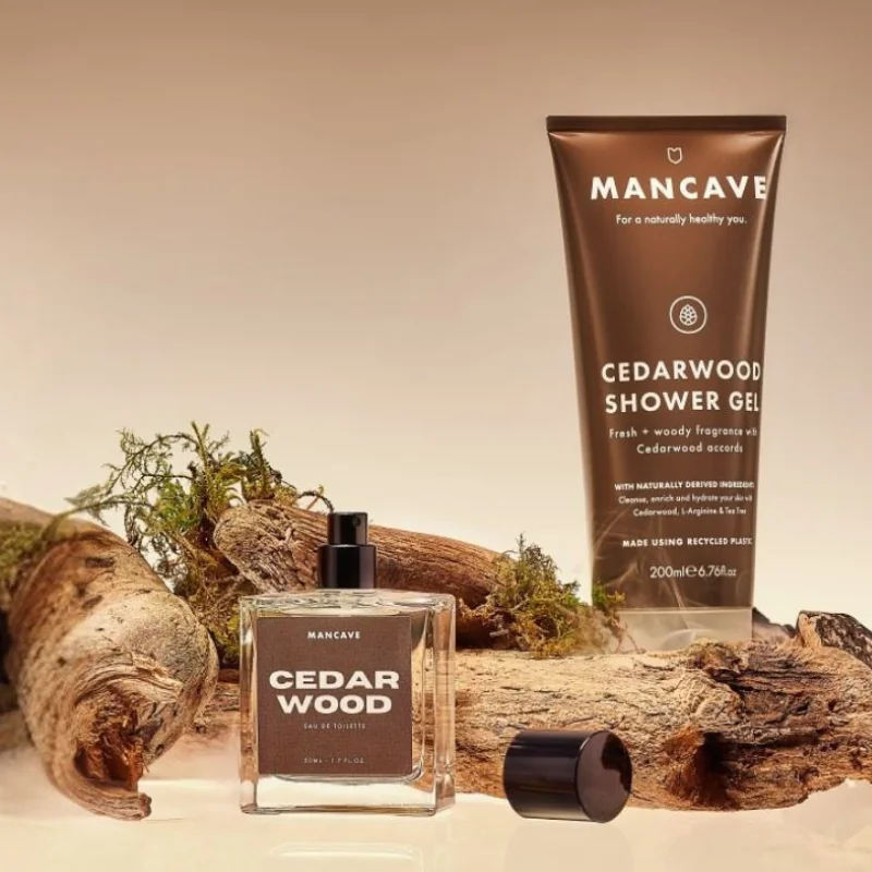 MANCAVE Set CEDROVÉ DREVO - Eau De Toilette a sprchový gél