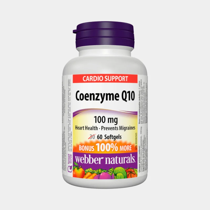 WEBBER NATURALS Koenzým Q10 100 mg 1×60 cps, výživový doplnok