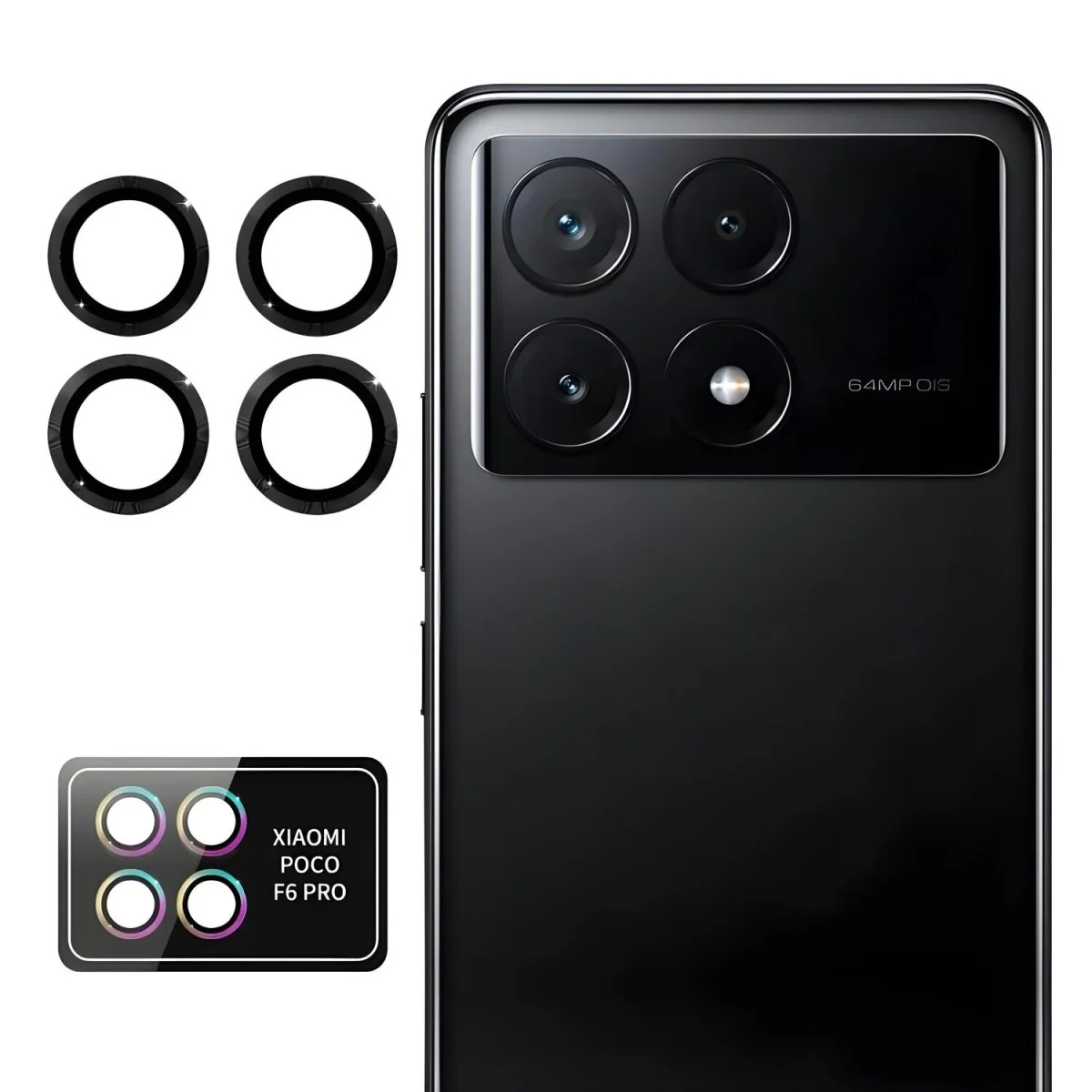 Ochranné sklo na kameru pre Xiaomi Poco F6 Pro