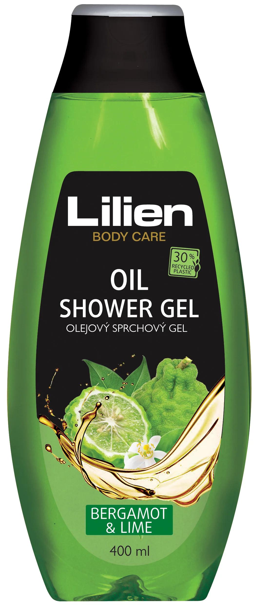Lilien olejový sprchový gél BERGAMOT & LIME 400 ml