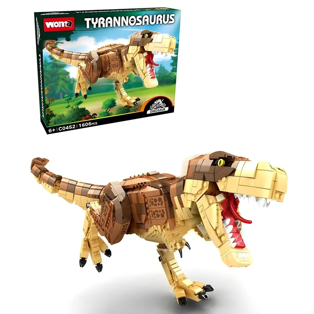 Stavebnica Tyrannosaurus 1606ks, plast