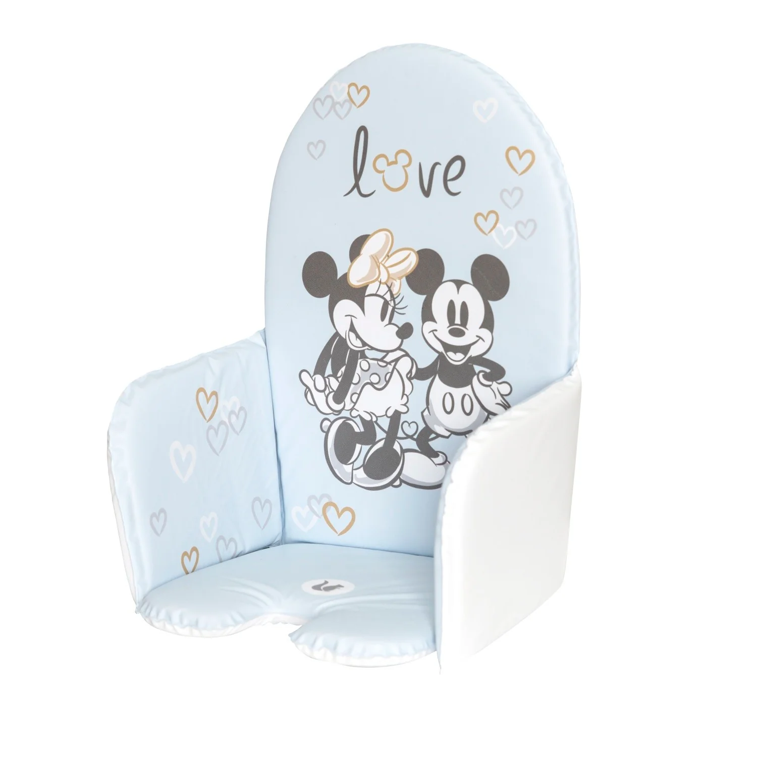 Vložka do jedálenskej stoličky Mickey Mouse, púdrovo ružová
