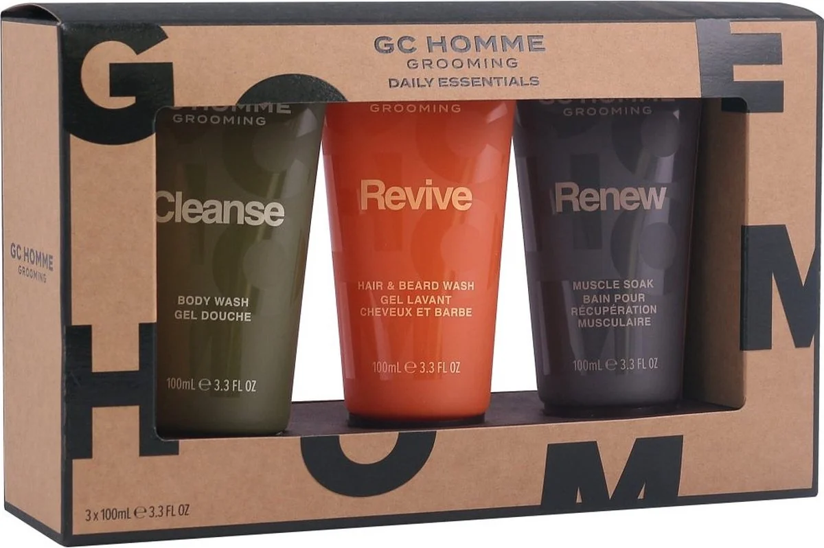 Grace Cole Pánska darčeková sada - Mandarínka, Bergamot & Rozmarín 1×3 ks, sada starostlivosti o telo