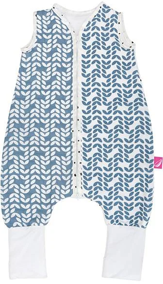 MOTHERHOOD Vak spací mušelínový s nohavicami Blue Classics 12-18m 0,5 tog 1×1 ks, spací vak
