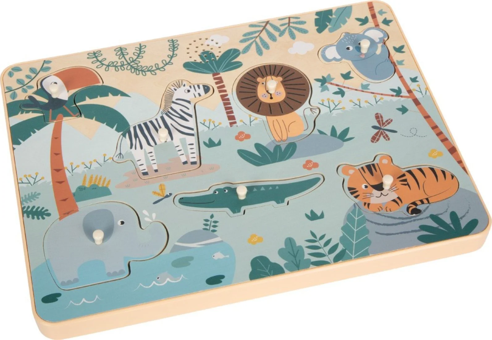 small foot Vkladacie puzzle so zvukmi Safari