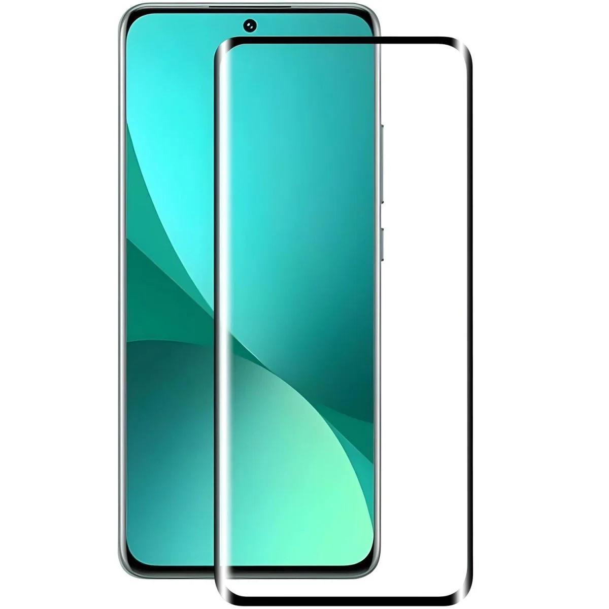5D temperované sklo pre Xiaomi 12 Pro - čierna