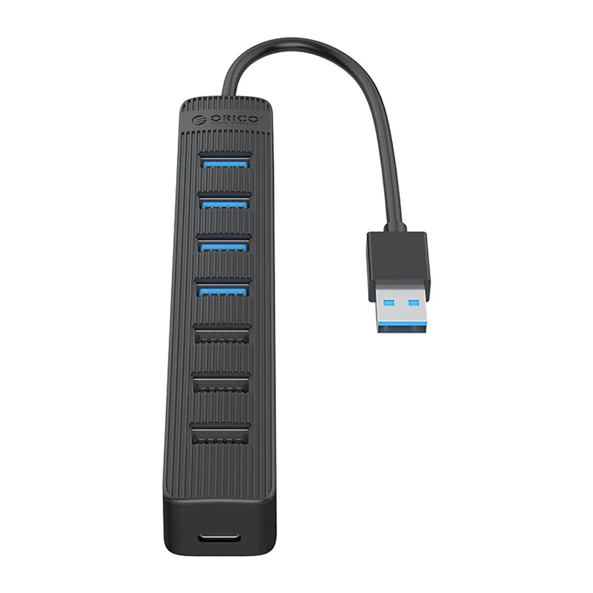 Orico TWU32-4A HUB adaptér USB 3.1 - USB 3.1 / 3x USB 2.0 / USB-C, čierny rny