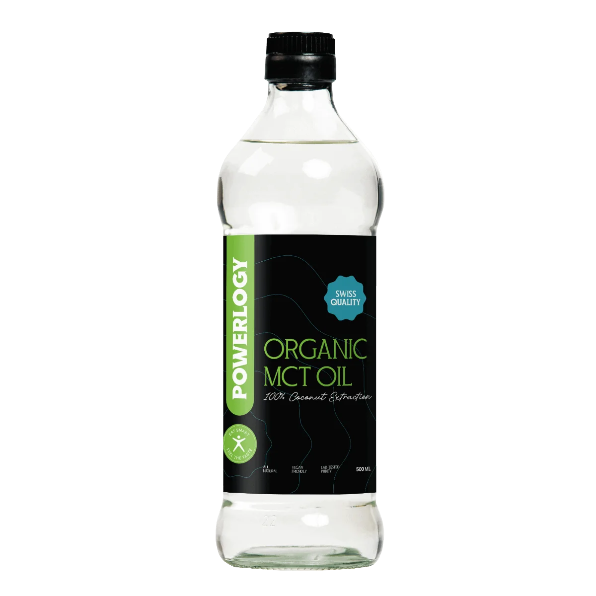 Powerlogy Organic MCT Oil 1×500 ml, organický olej