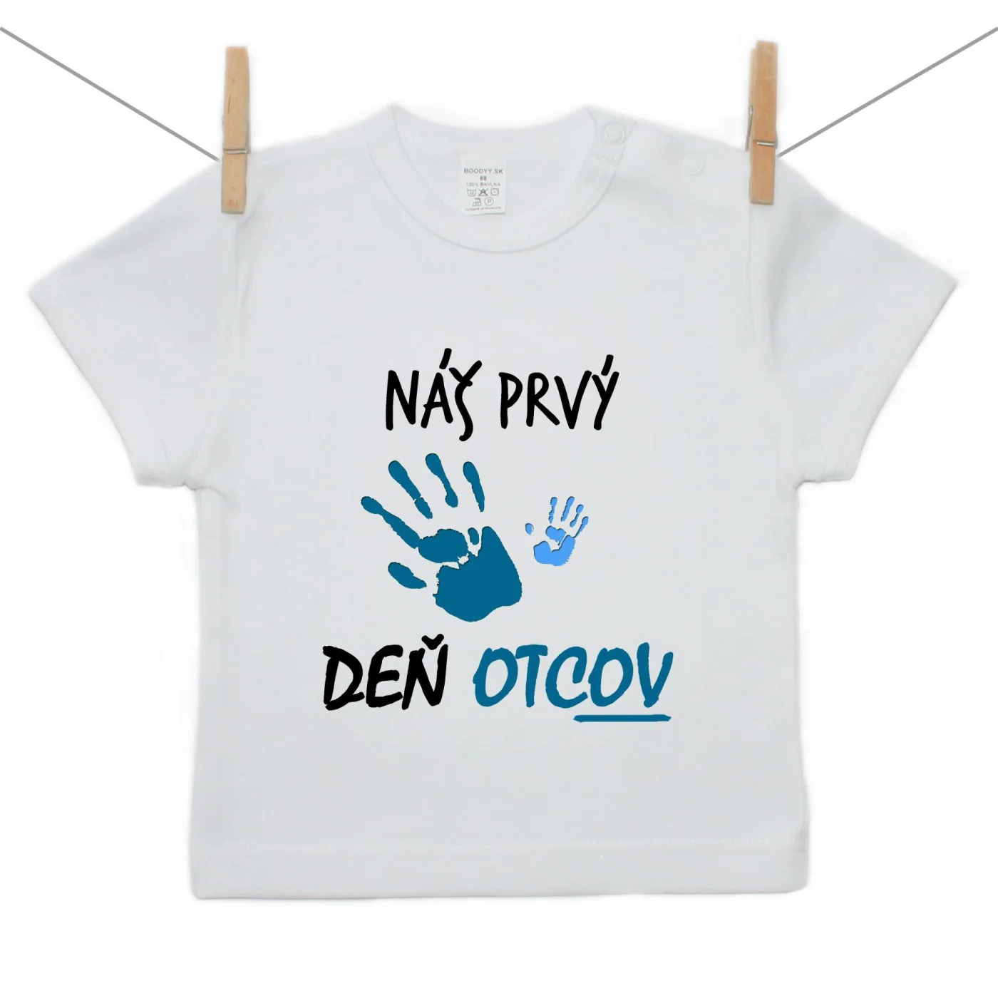 Boodyy Tričko s krátkym rukávom Náš prvý deň otcov (chlapec) Veľkosť: 98