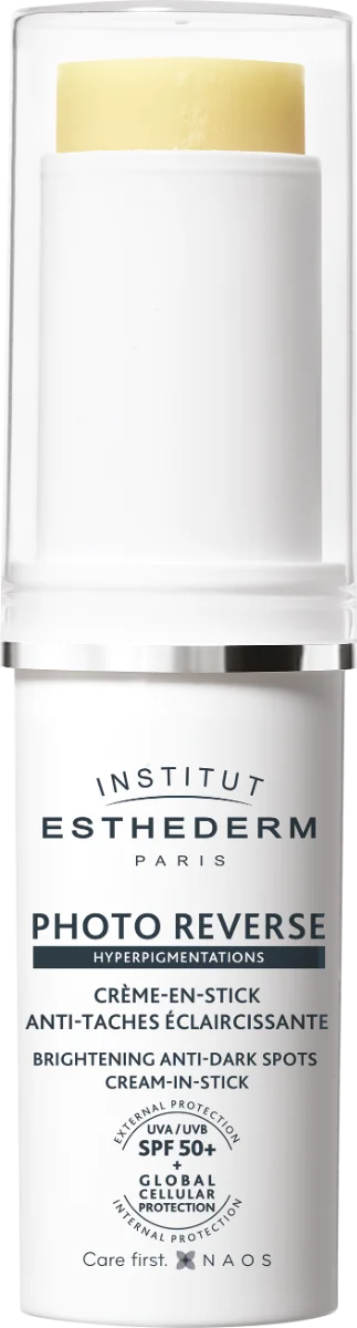 INSTITUT ESTHEDERM PHOTO REVERSE Ochranná starostlivosť proti pigmentovým škvrnám na lokálne použitie SPF 50+ 10 g 1×1 ks, krém