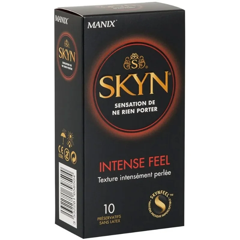 Intense Feel – bezlatexové kondómy s vrúbkami (10 ks)
