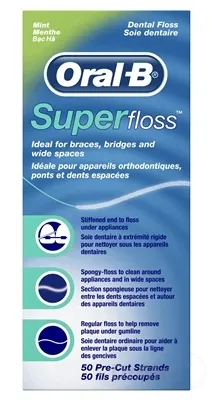 Oral B Niť Superfloss Mint 30m