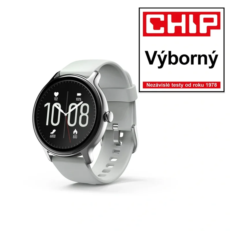 Hama Fit Watch 4910 športové hodinky pulz, oxymeter, kalórie, vodeodolné, šedé