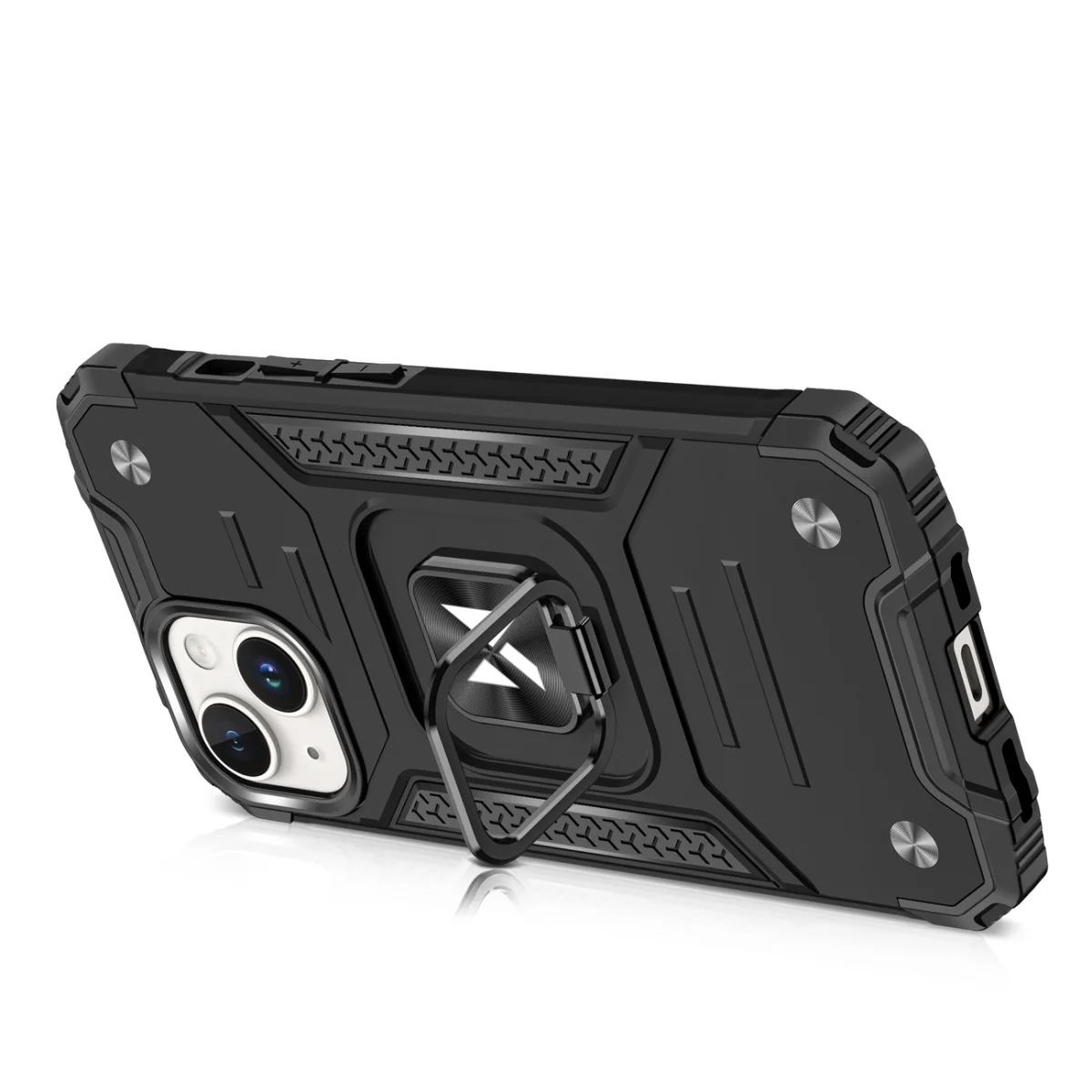 MG Ring Armor kryt na iPhone 15 Plus, červený