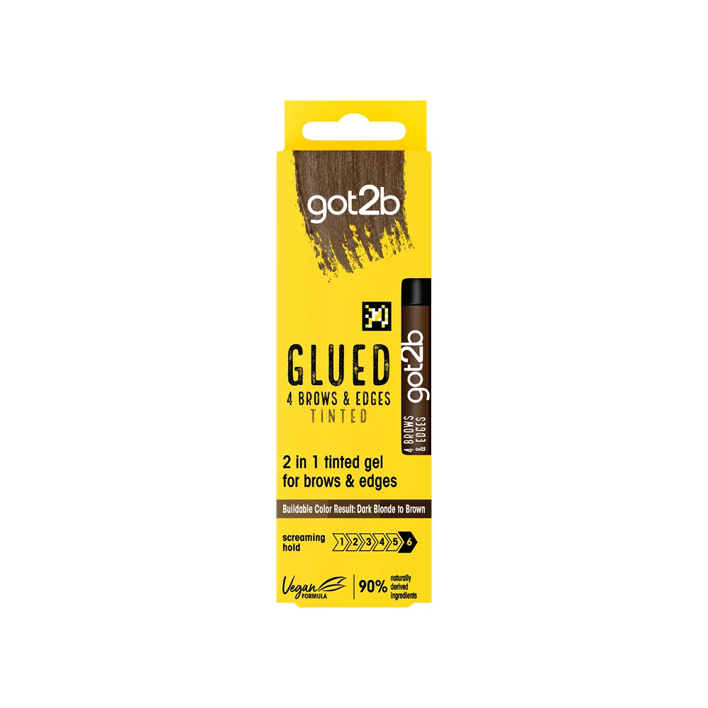 got2b gél na obočie Glued 4 Brows & Edges Hnedý 1×16 ml, gél na obočie