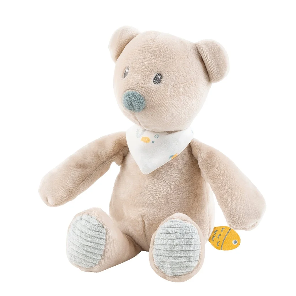 Medvedík plyšový mini Jules s hrkálkou 20 cm Romeo, Jules & Sally