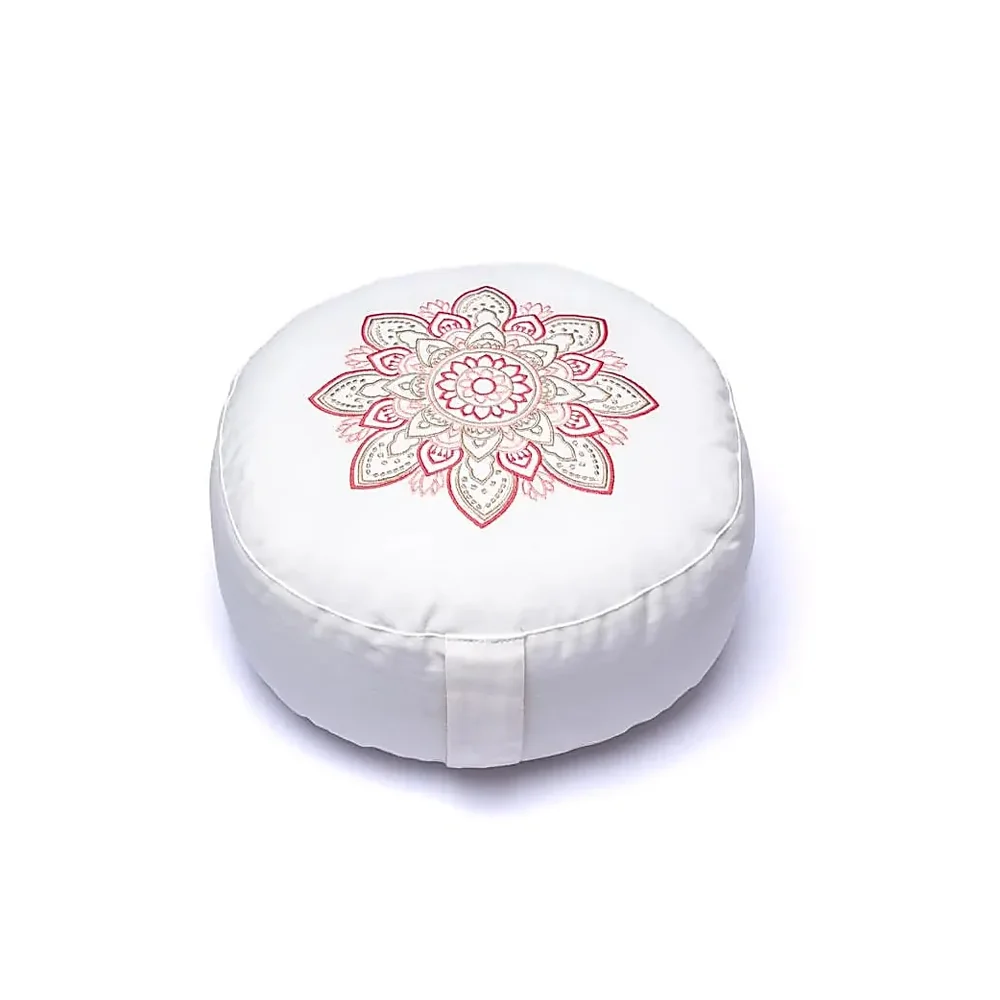 Meditačný Vankúš – biela mandala 1ks
