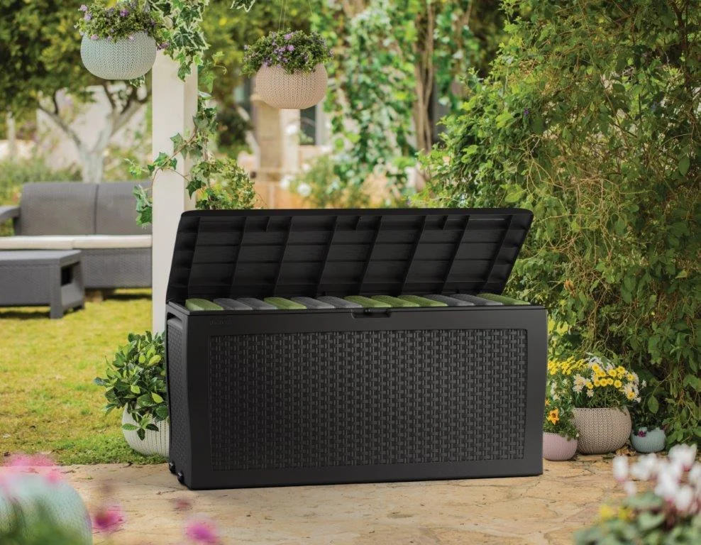 Záhradný box Keter Samoa Rattan Box 270L grafitový 246963