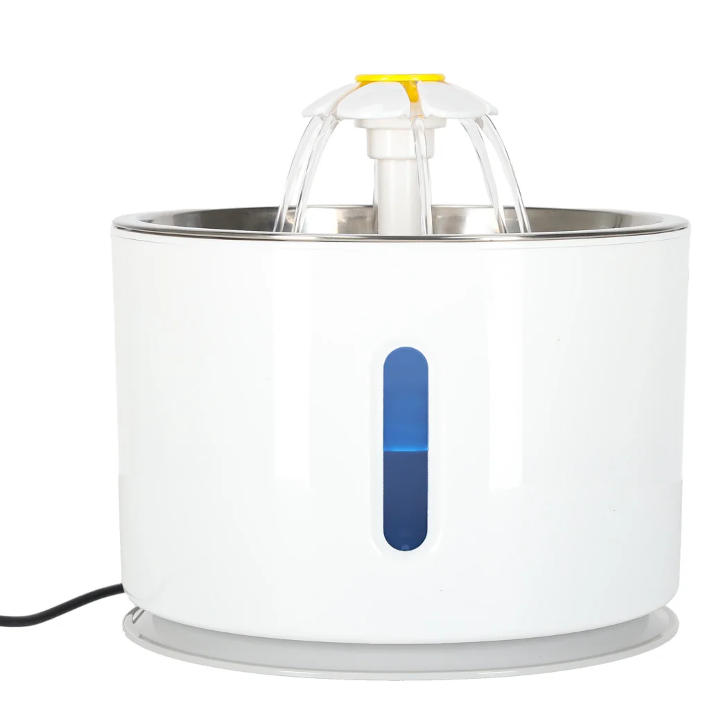 Pitná fontána pre psa a mačku 2,4 l s LED a USB napájaním