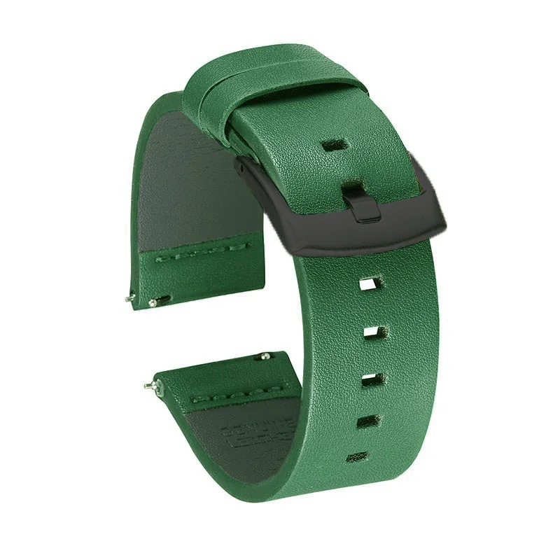 BStrap Fine Leather remienok na Xiaomi Watch S1 Active green